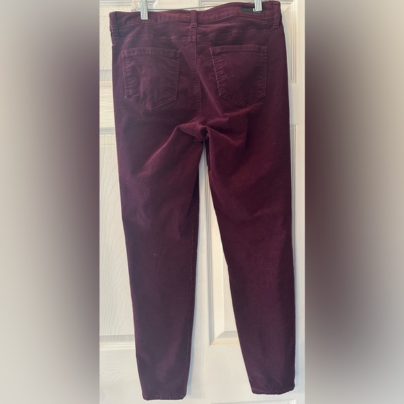 Kut from the Kloth Corduroy Maroon Diana Skinny 10 - Picture 3 of 3